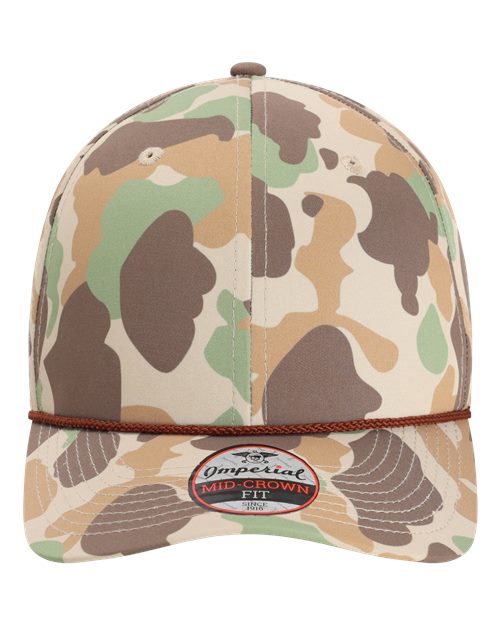 The Outtasite Cap - Frog Skin Camo/ Brown Front
