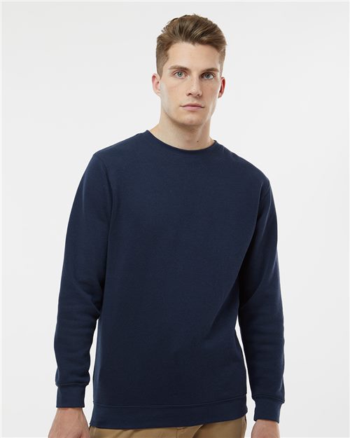 Unisex Elevated Fleece Crewneck Sweatshirt - Light Blue Front