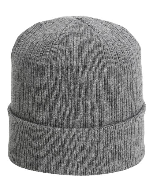 The Edelweiss Cuffed Beanie - Graphite Front