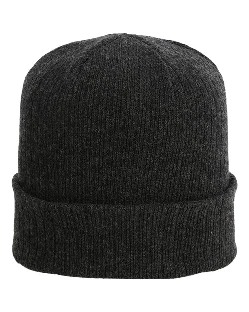 The Edelweiss Cuffed Beanie - Shadow Front