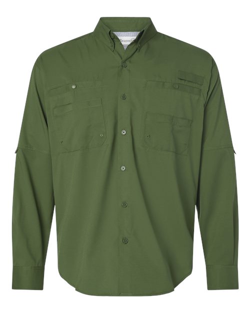 Men's Kitty Hawk Performance Fishing Shirt - Olive Green Front