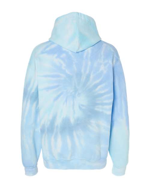 Youth Tie-Dyed Hooded Sweatshirt - Lagoon Back