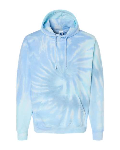Youth Tie-Dyed Hooded Sweatshirt - Lagoon Front