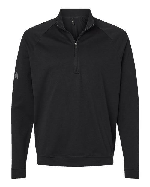 Men's Club Quarter-Zip Pullover - Black Front