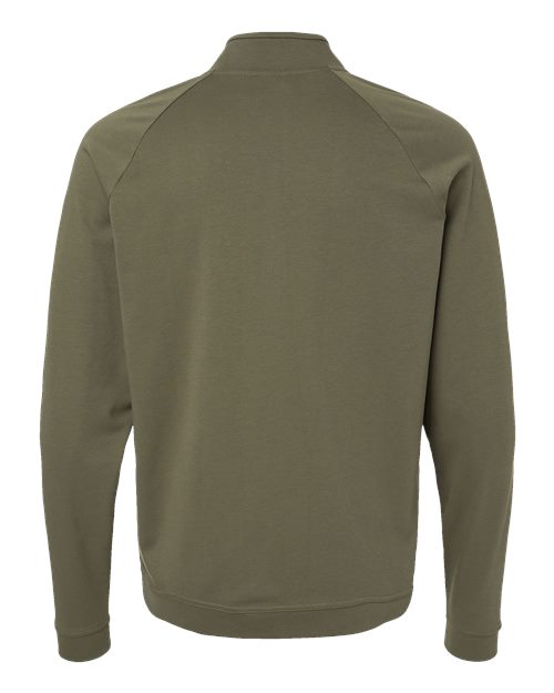 Men's Club Quarter-Zip Pullover - Olive Strata Back