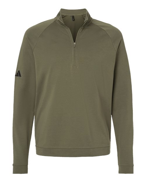 Men's Club Quarter-Zip Pullover - Olive Strata Front