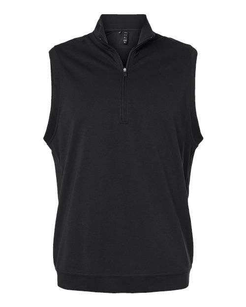 Men's Club Quarter-Zip Vest - Black Front