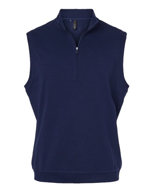 Men's Club Quarter-Zip Vest - Collegiate Navy Front