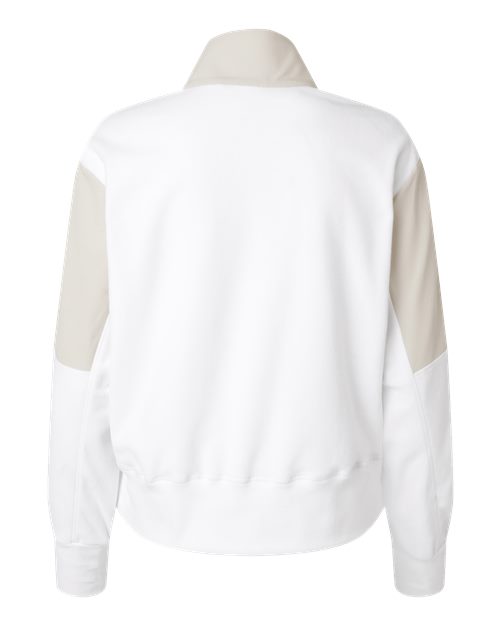 Women's Fleece Quarter-Zip Pullover - Alumina Back