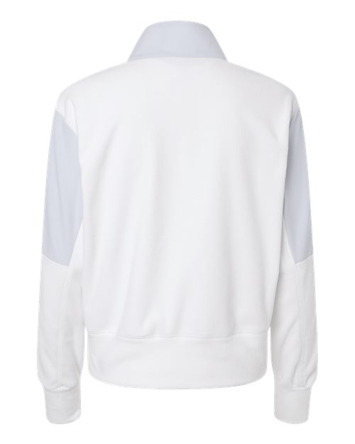 Women's Fleece Quarter-Zip Pullover - Halo Blue Back