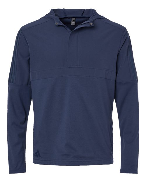 Men's Half-Zip Hooded Anorak - Crew Navy Front