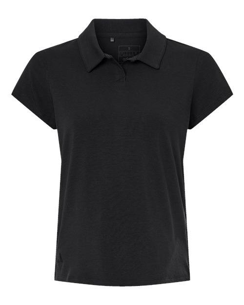 Women's Blended Polo - Solid Black Front