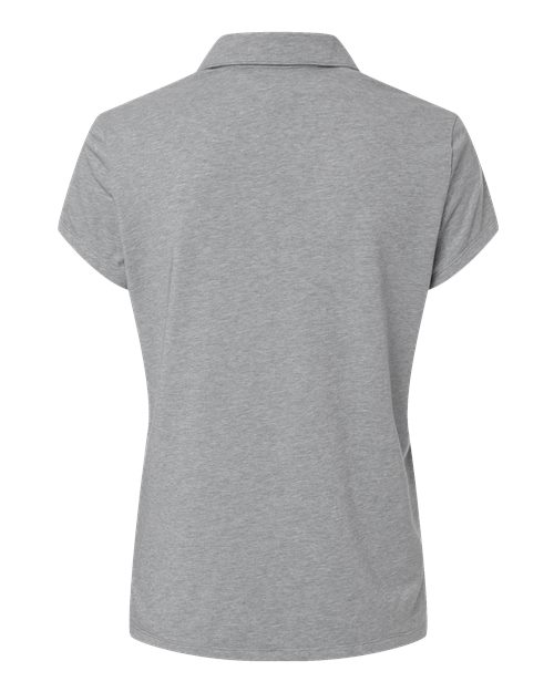 Women's Blended Polo - Grey Three Melange Back