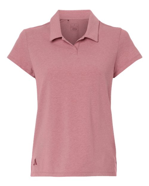 Women's Blended Polo - Pink Strata Melange Front