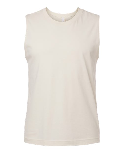 Jersey Muscle Tank - Natural Front