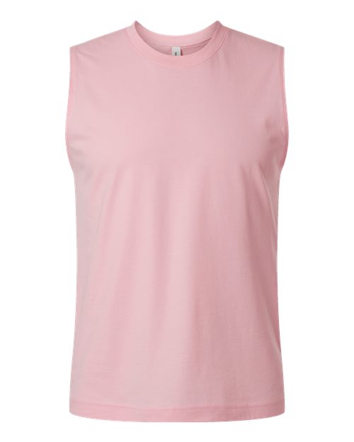 Jersey Muscle Tank - Pink Front