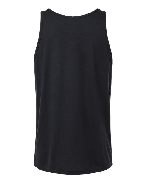 Unisex Triblend Tank - Solid Black Triblend Back