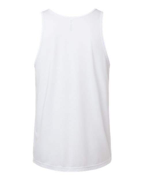 Unisex Triblend Tank - Solid White Triblend Back