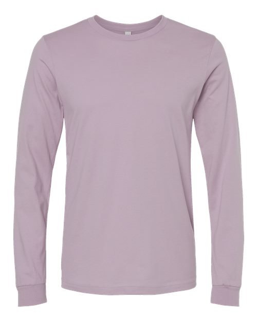 Unisex Jersey Long Sleeve Tee - Light Violet Front