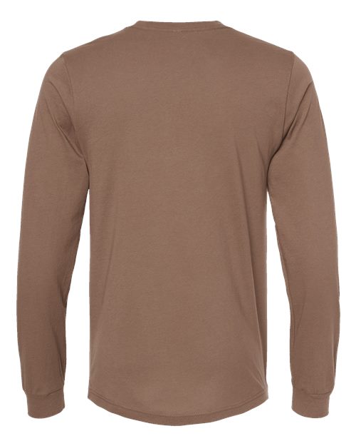 Unisex Jersey Long Sleeve Tee - Vintage Brown Back
