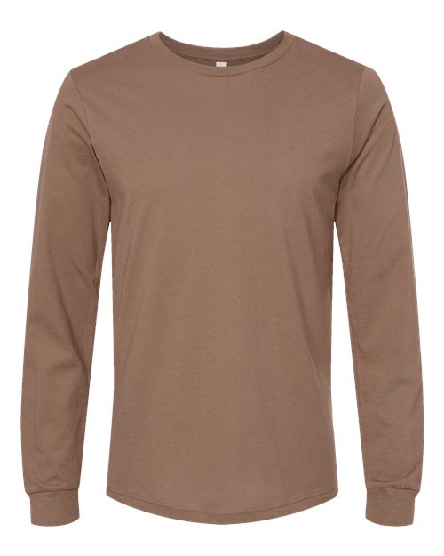 Unisex Jersey Long Sleeve Tee - Vintage Brown Front