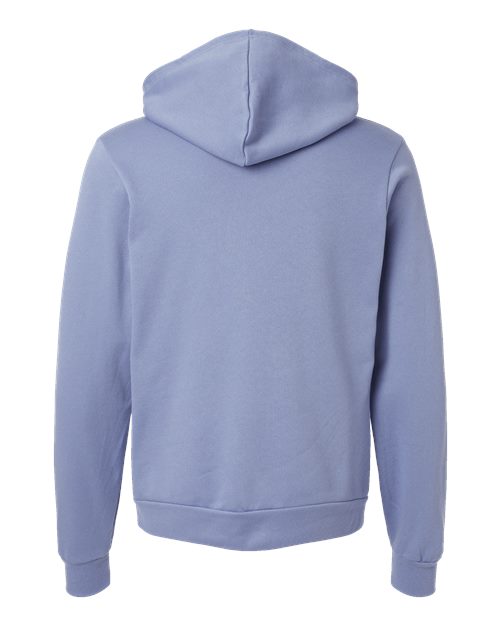 Unisex Sponge Fleece Hoodie Sweatshirt - Lavender Blue Back