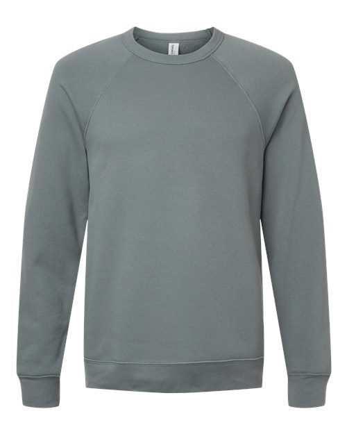 Unisex Sponge Fleece Raglan Crewneck Sweatshirt - Blue Storm Front