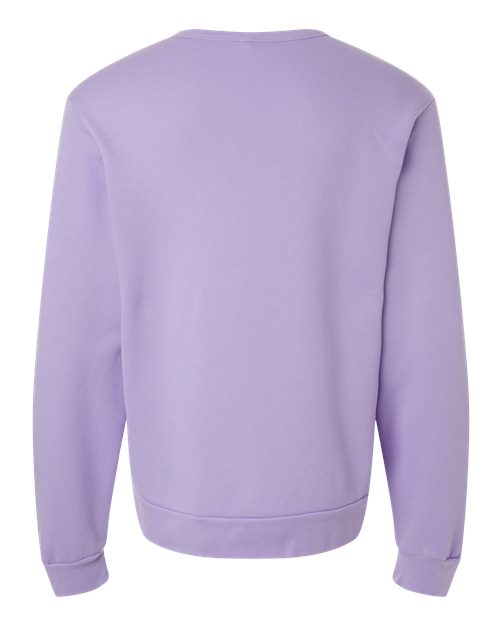 Unisex Sponge Fleece Classic Crewneck Sweatshirt - Dark Lavender Back