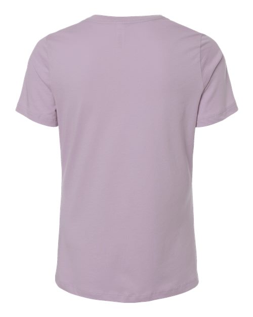 Women’s Relaxed Jersey Tee - Light Violet Back