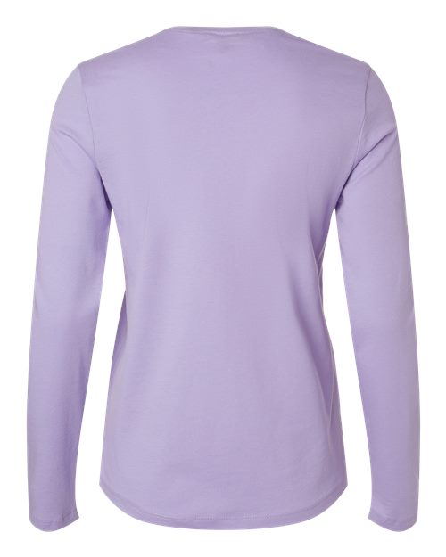 Women’s Jersey Long Sleeve Tee - Dark Lavender Back