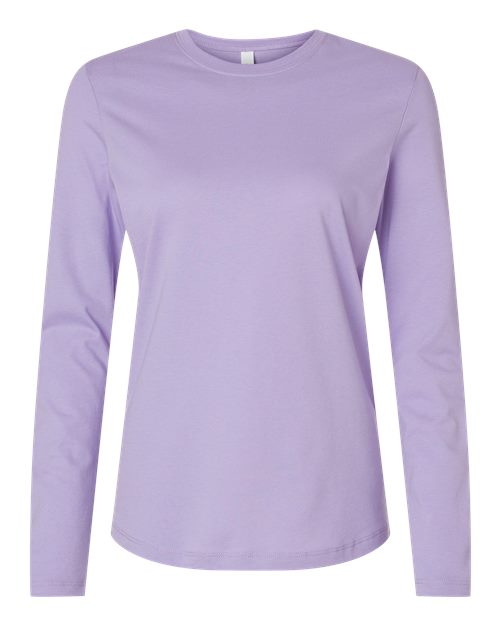 Women’s Jersey Long Sleeve Tee - Dark Lavender Front