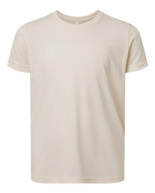 Youth Triblend Tee - Solid Natural Triblend Front