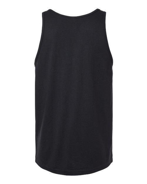 Unisex Heather CVC Tank - Solid Black Blend Back