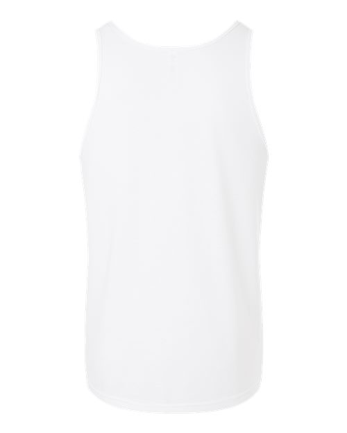 Unisex Heather CVC Tank - Solid White Blend Back