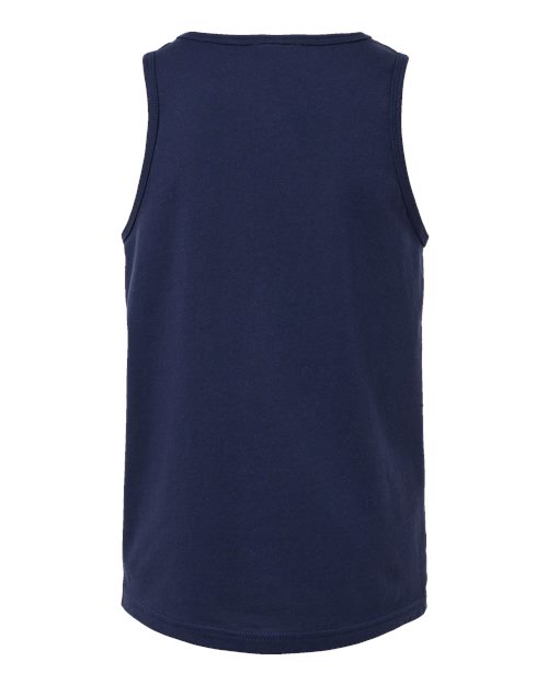 Youth Jersey Tank - Navy Back