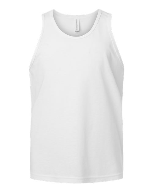 Youth Heather CVC Tank - Solid White Blend Front