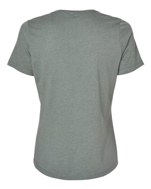 Women’s Relaxed Fit Heather CVC Tee - Heather Blue Storm Back