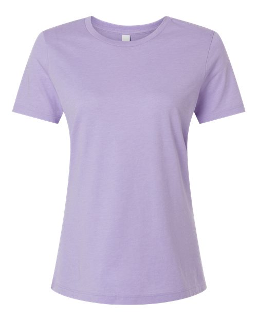 Women’s Relaxed Fit Heather CVC Tee - Heather Dark Lavender Front