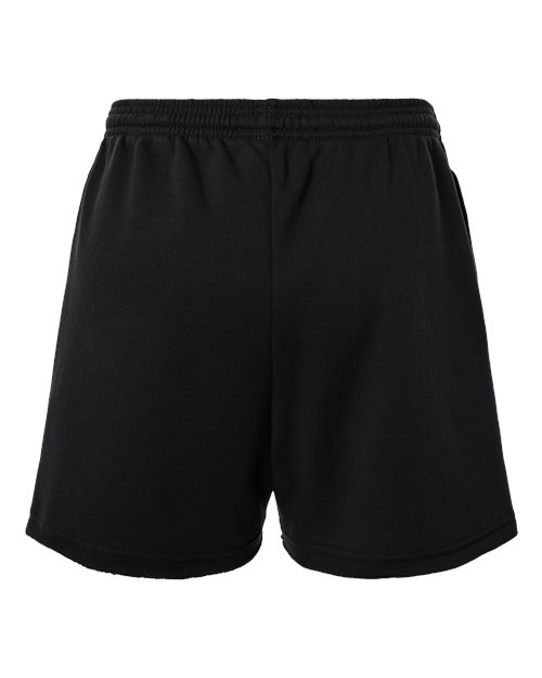 Women's Cutoff Fleece Shorts - Black Back
