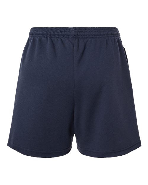 Women's Cutoff Fleece Shorts - Navy Back