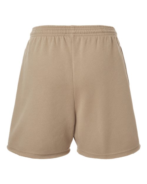 Women's Cutoff Fleece Shorts - Tan Back
