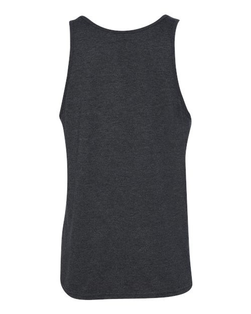 Unisex Heather CVC Tank - Dark Grey Heather Back