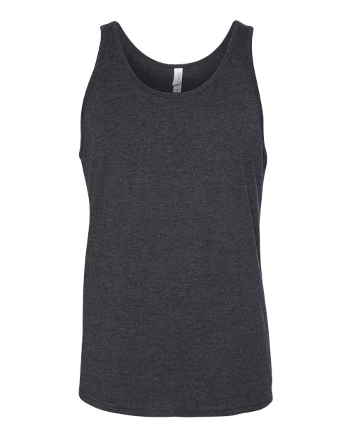 Unisex Heather CVC Tank - Dark Grey Heather Front