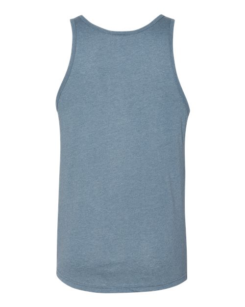 Unisex Heather CVC Tank - Heather Slate Back