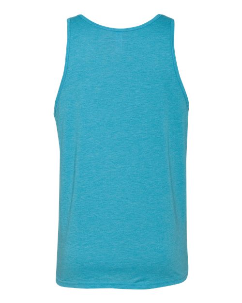 Unisex Triblend Tank - Aqua Triblend Back