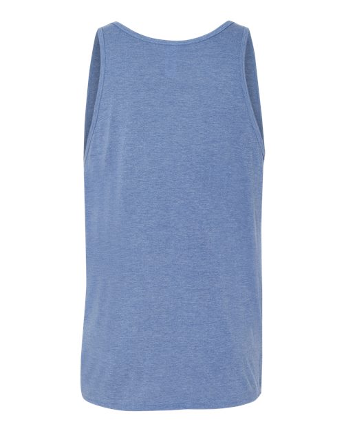 Unisex Triblend Tank - Blue Triblend Back