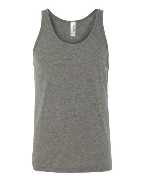 Unisex Triblend Tank - Grey Triblend Front