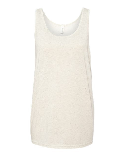 BELLA + CANVAS Unisex Triblend Tank - Oatmeal Triblend Front