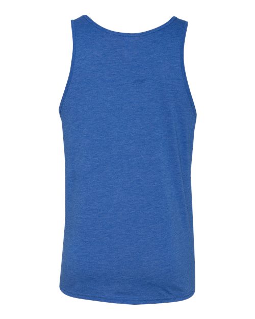 Unisex Triblend Tank - True Royal Triblend Back