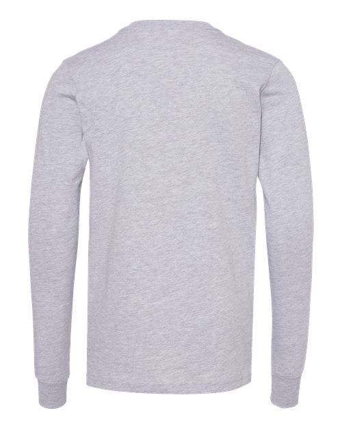 BELLA + CANVAS Youth Heather CVC Long Sleeve Tee - Back